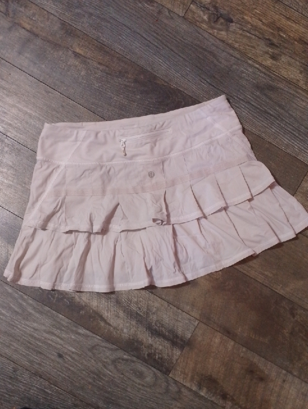 Lululemon Althletica White Pleated Skort Tennis Skirt Shorts Dance